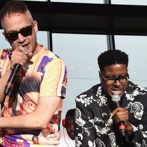Kid 'n Play perform onstage at the Tailgate Party during IEBA 2017 Conference on October 15, 2017 in Nashville, Tennessee.