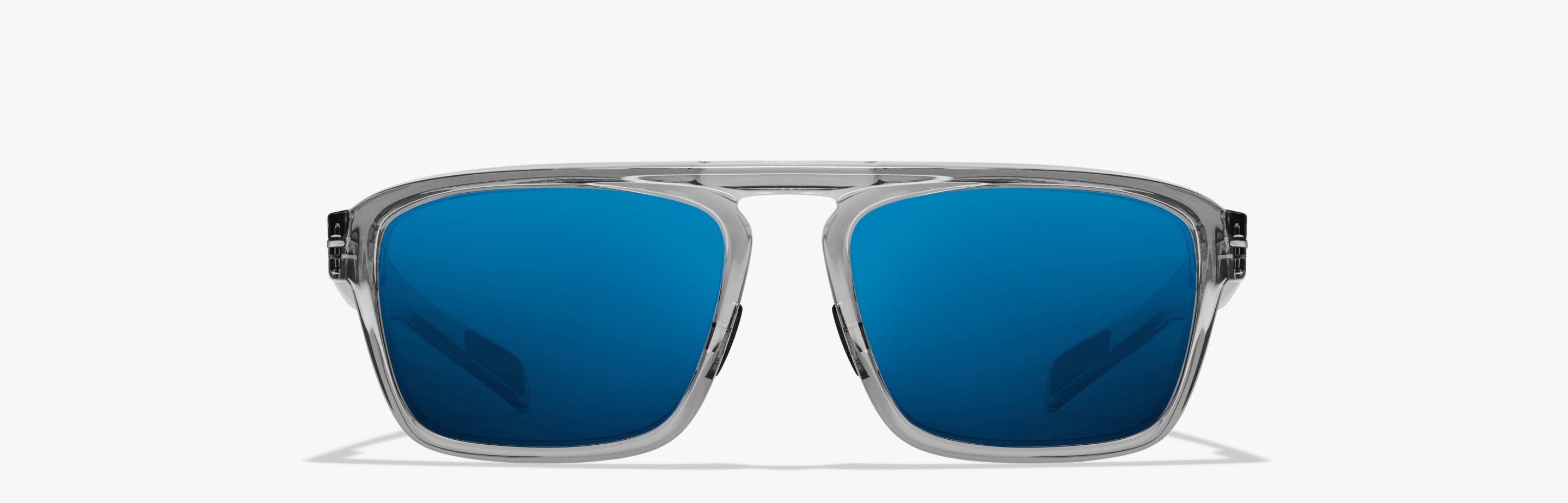 Silver Frame Blue Lens