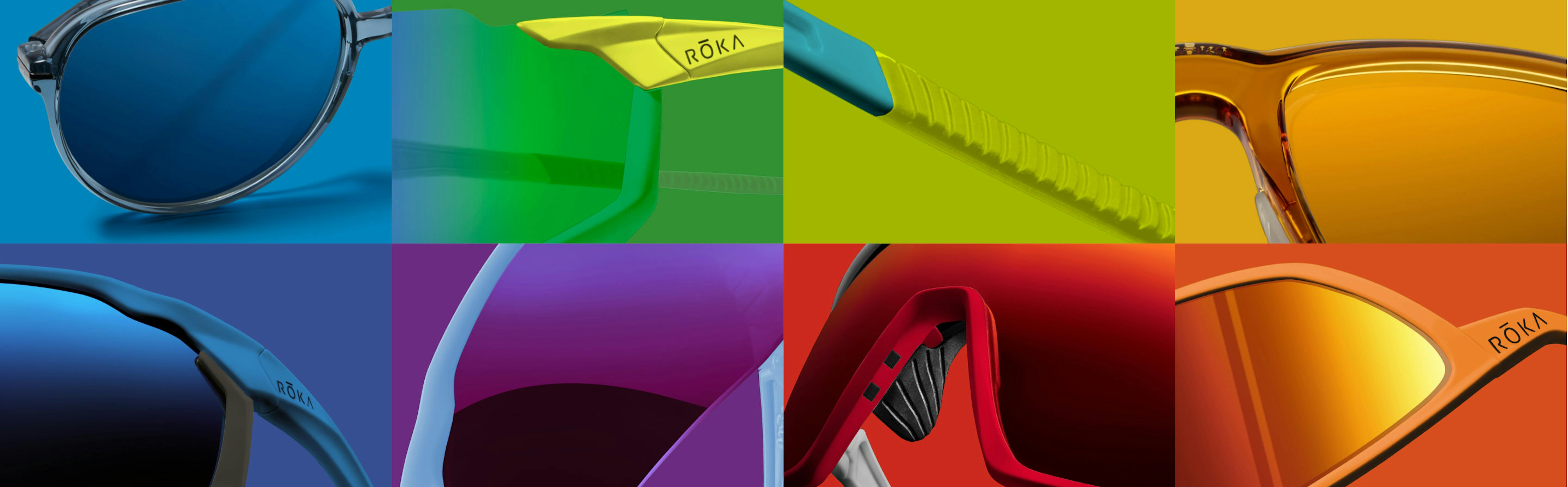 Sunglasses Parts With Different Color Overlays