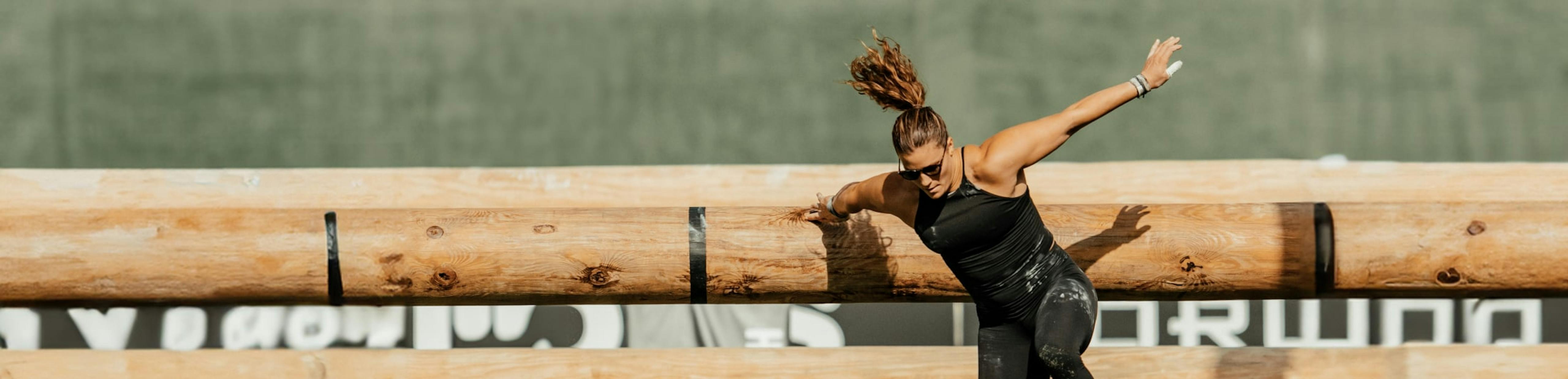 CrossFit athlete wearing ROKA sunglasses