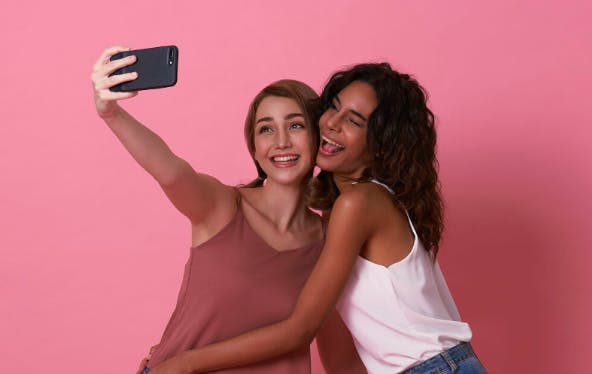 selfie mejores amigas