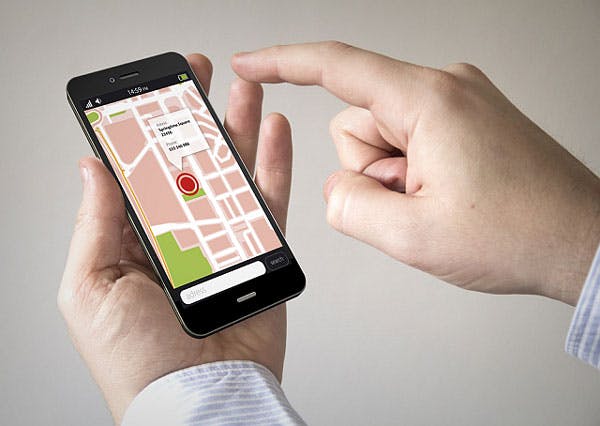 mapa en dispositivo movil