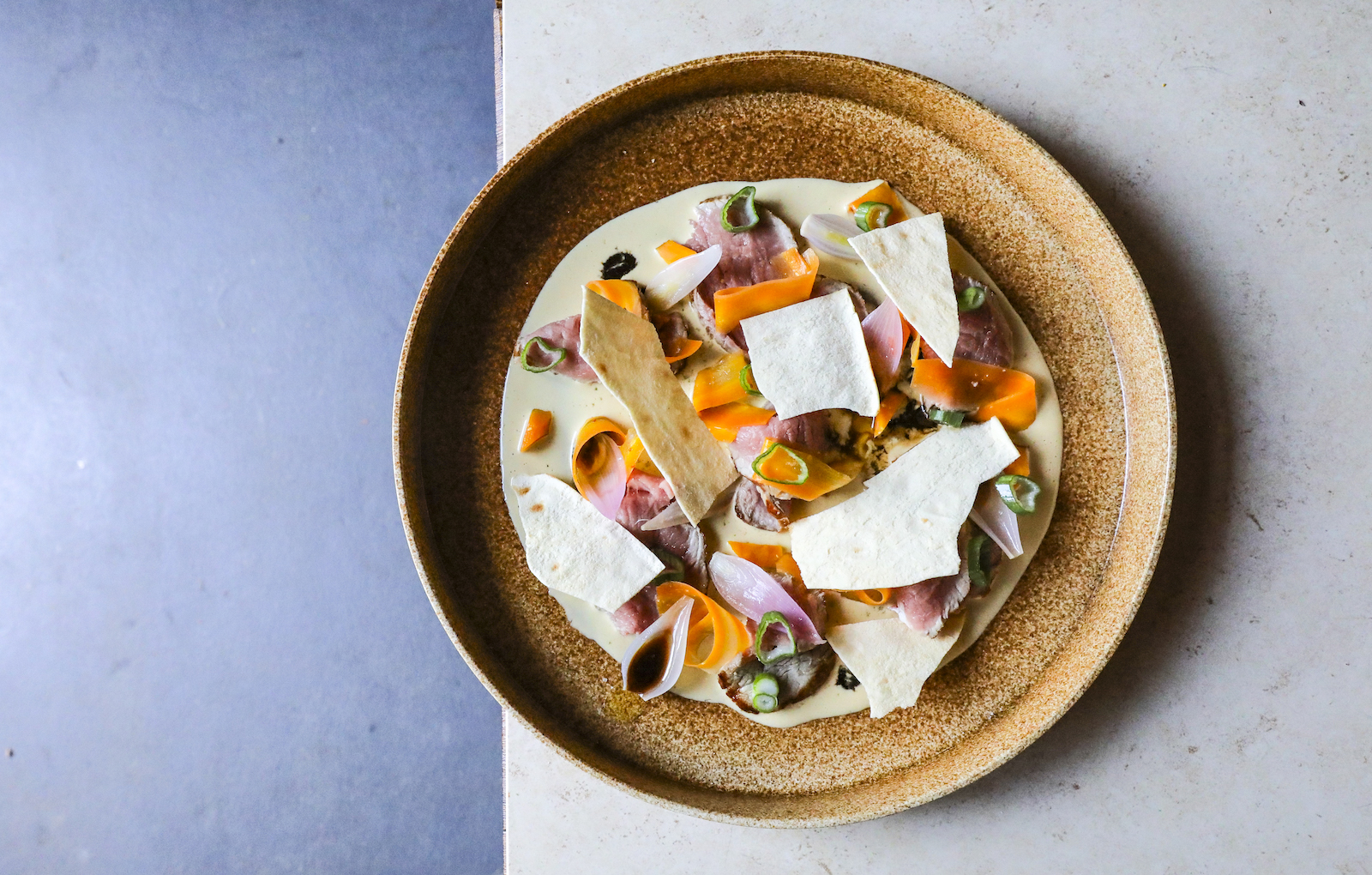 Veal carpaccio with “tonnato” sauce