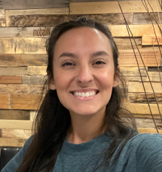 Woman smiling at camera