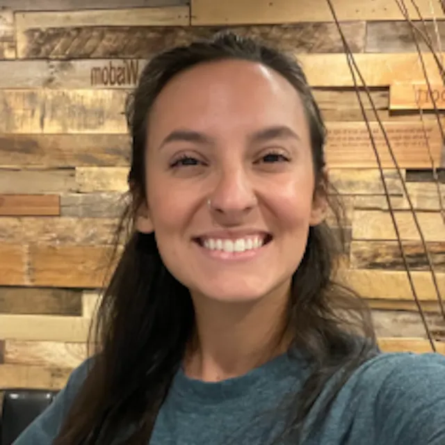 Woman smiling at camera