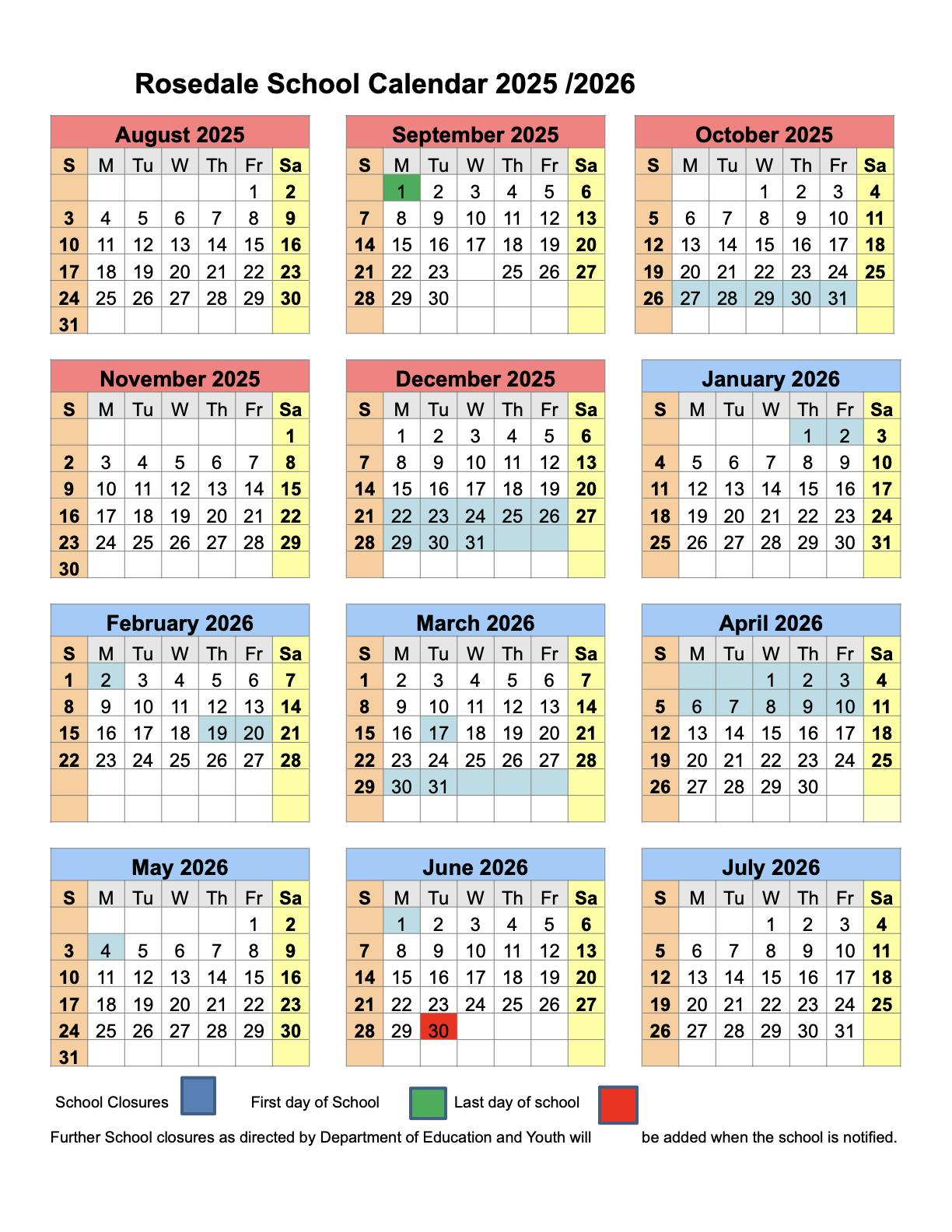School Calendar