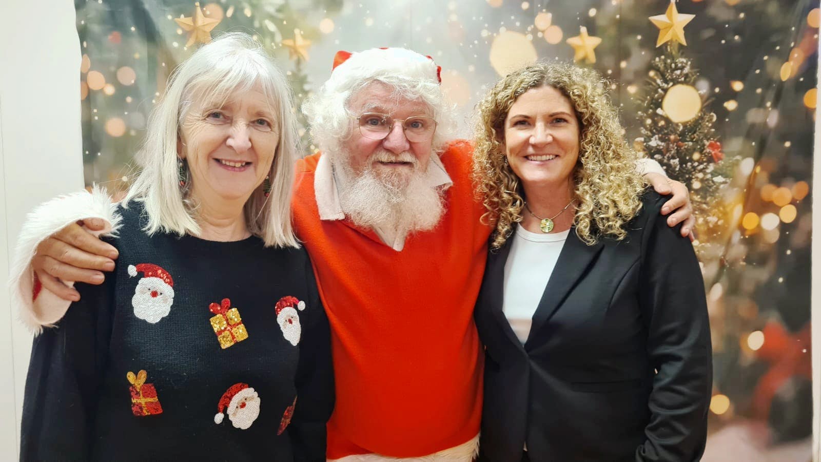 Santa stopped by to let Miriam our Vice Principal (left) and Paula our Principal (right) know that they’ve officially made it onto the Good List!