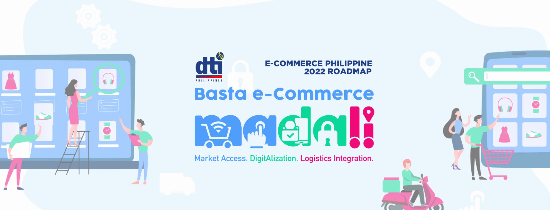 Colorful Title Page of The Philippine Ecommerce Road Map 2020
