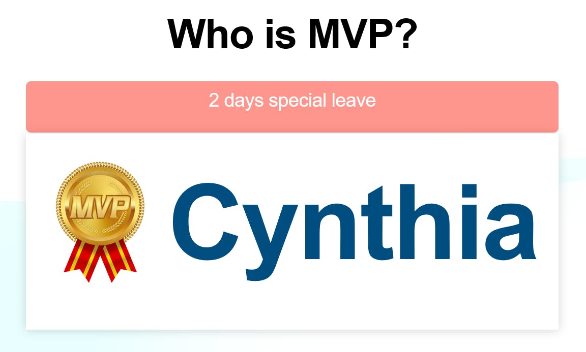 MVP - UI & Visual Designer, Cynthia