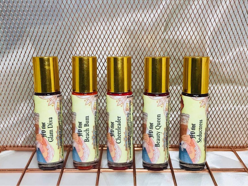 5  types of Lip gloss by Shearls DIY skincare business on display.