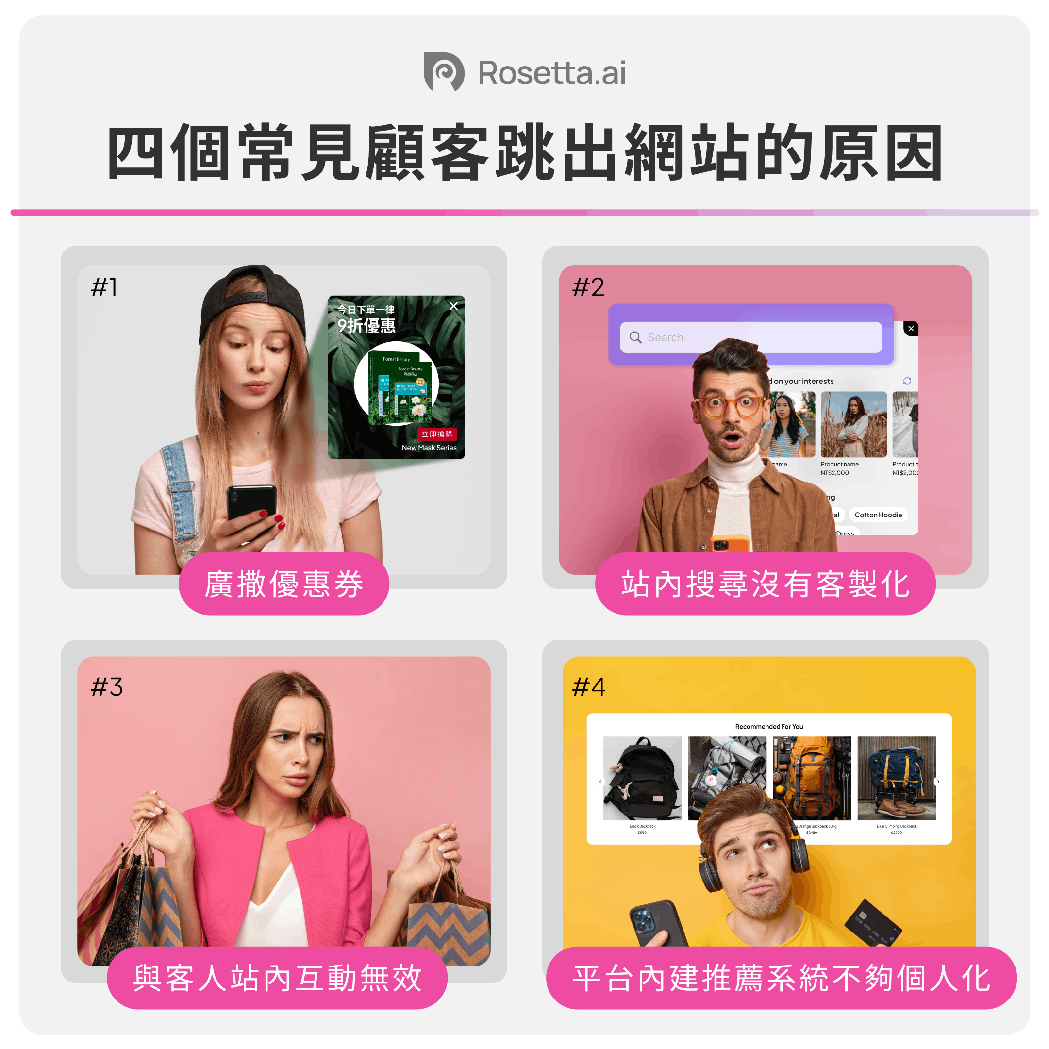 Rosetta.ai_四個常見顧客跳出網站的原因