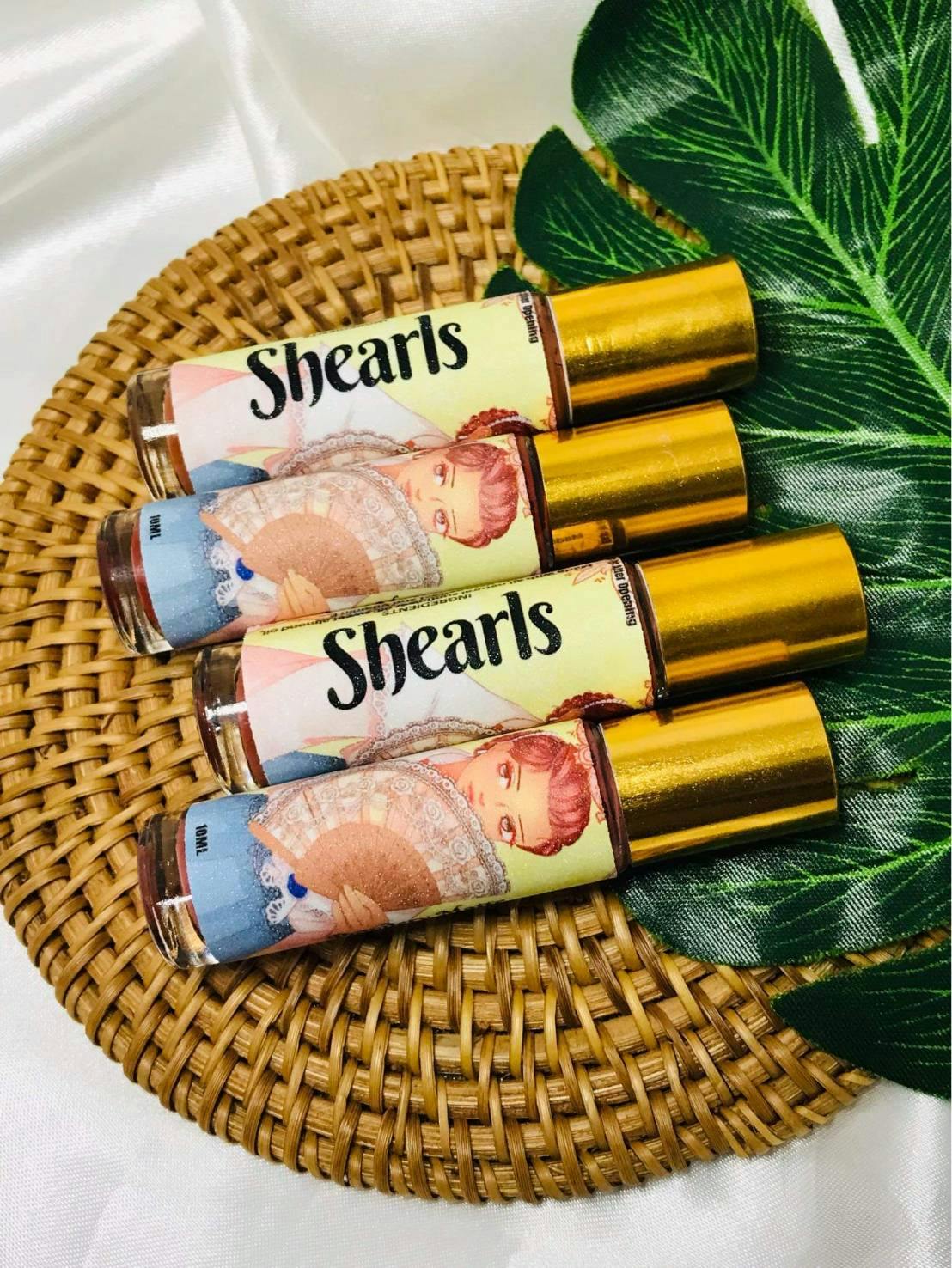 Shearls Lip tints and lip balms displayed in a basket