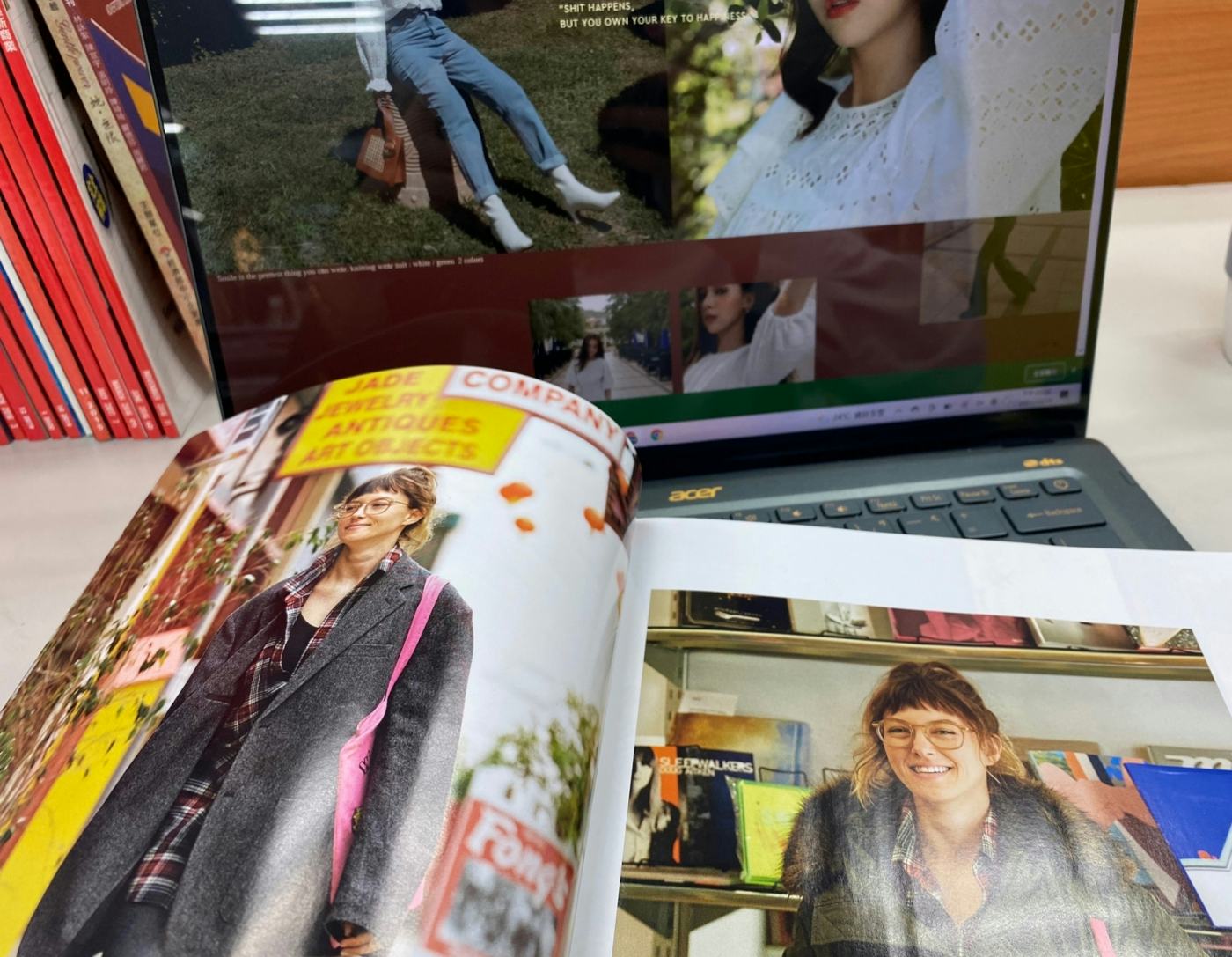 圖為時尚雜誌,Rosetta AI 能解構衣服顏色、材質、樣式等。