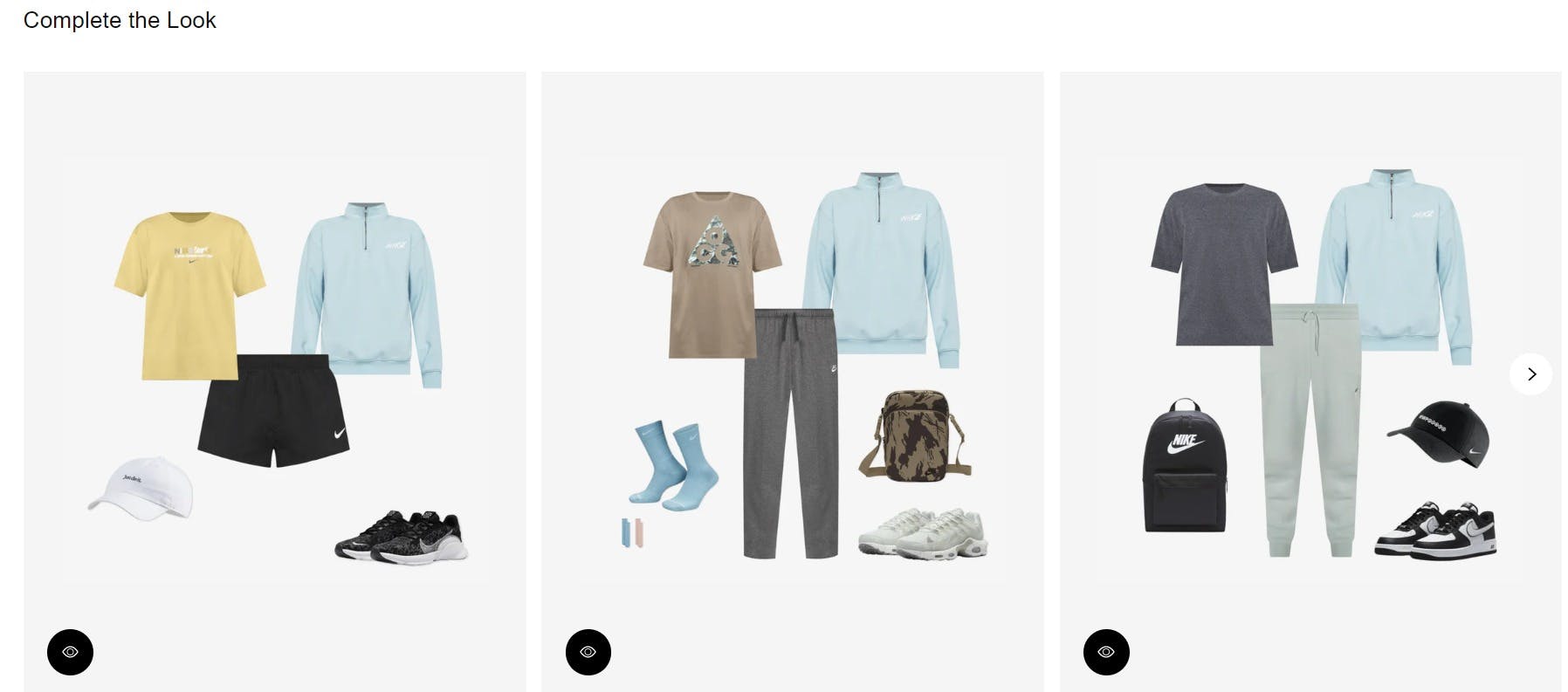 Nike's complete the look recommender
