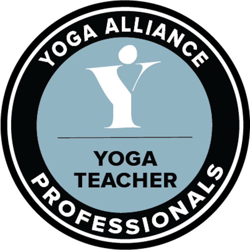Yoga Alliance Professionals accredited yoga teacher badge