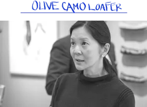 Black and white image of a member of the Rothy’s team. 