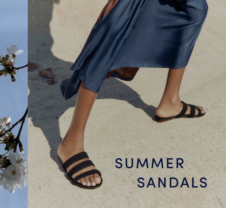 The Triple Band in Black and The Knot in Cobalt Stripe shown on-model.