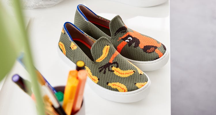 The Kids Sneaker in Snack Attack shown in a set.