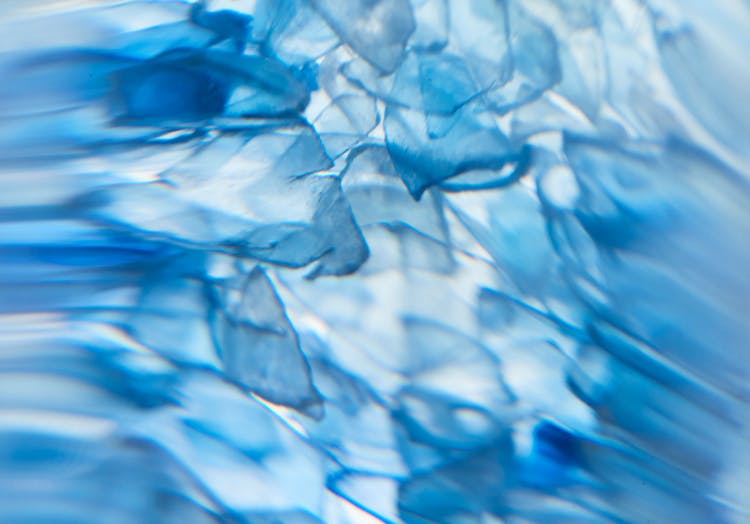 Close up image of plastic flakes.