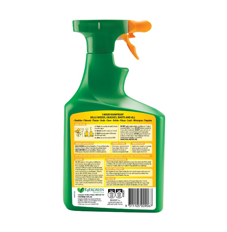 Roundup Total Weedkiller 1L Ready To Use Sprayer
