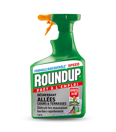 Roundup Action Rapide Allées et terrasses 1,2L Effets 1H*