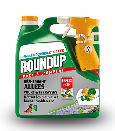 Roundup Action Rapide 3L Effets 1H*
