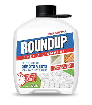 Roundup Destructeur d'Algues (dépôts verts) Prêt à l'Emploi 5L 