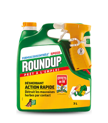 Roundup Action Rapide Multi-usage 3L Effets 1H*