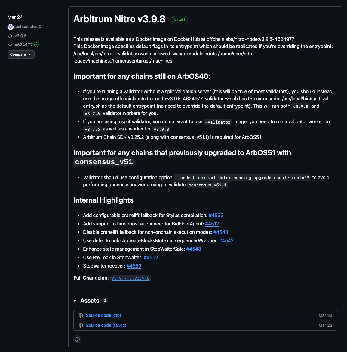 List of chains powered by the nitro client