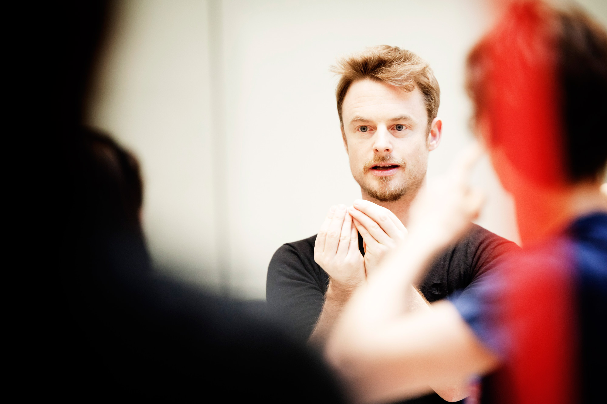 Christopher in rehearsals for Alice's Adventures in Wonderland 