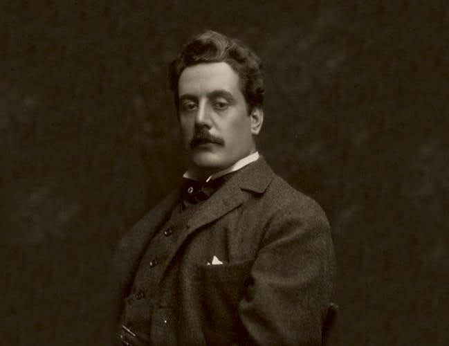 Italian composer Giacomo Puccini.