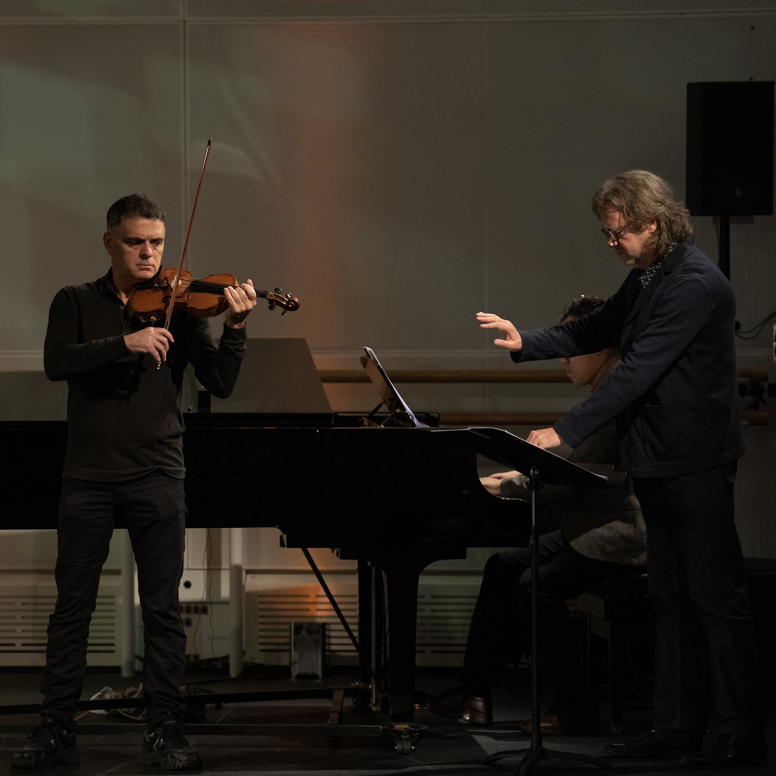 Koen conducting Vasily Vassilev whilst stood at a Grand Piano
