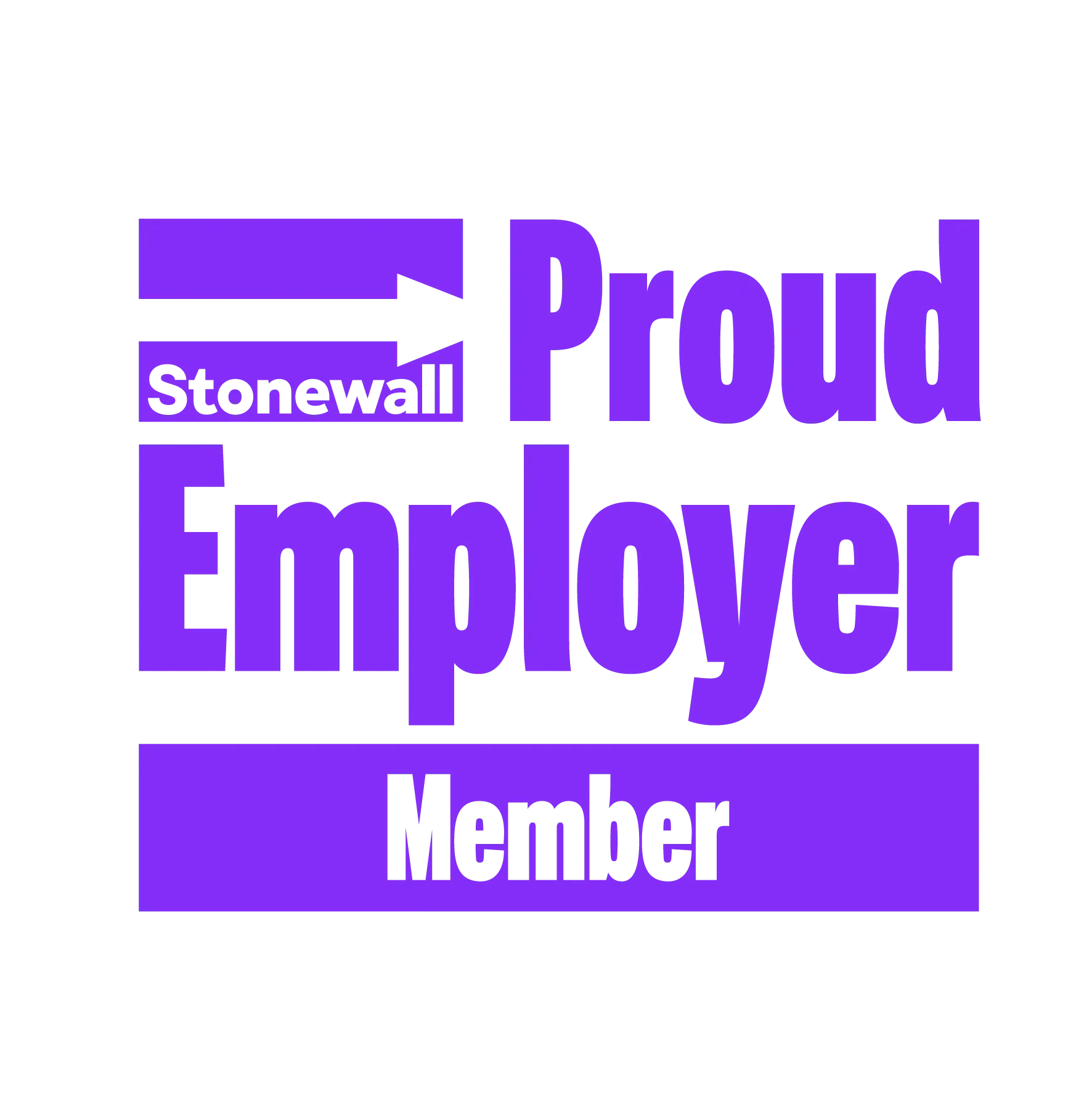 Logo for Stonewall Proud Employer