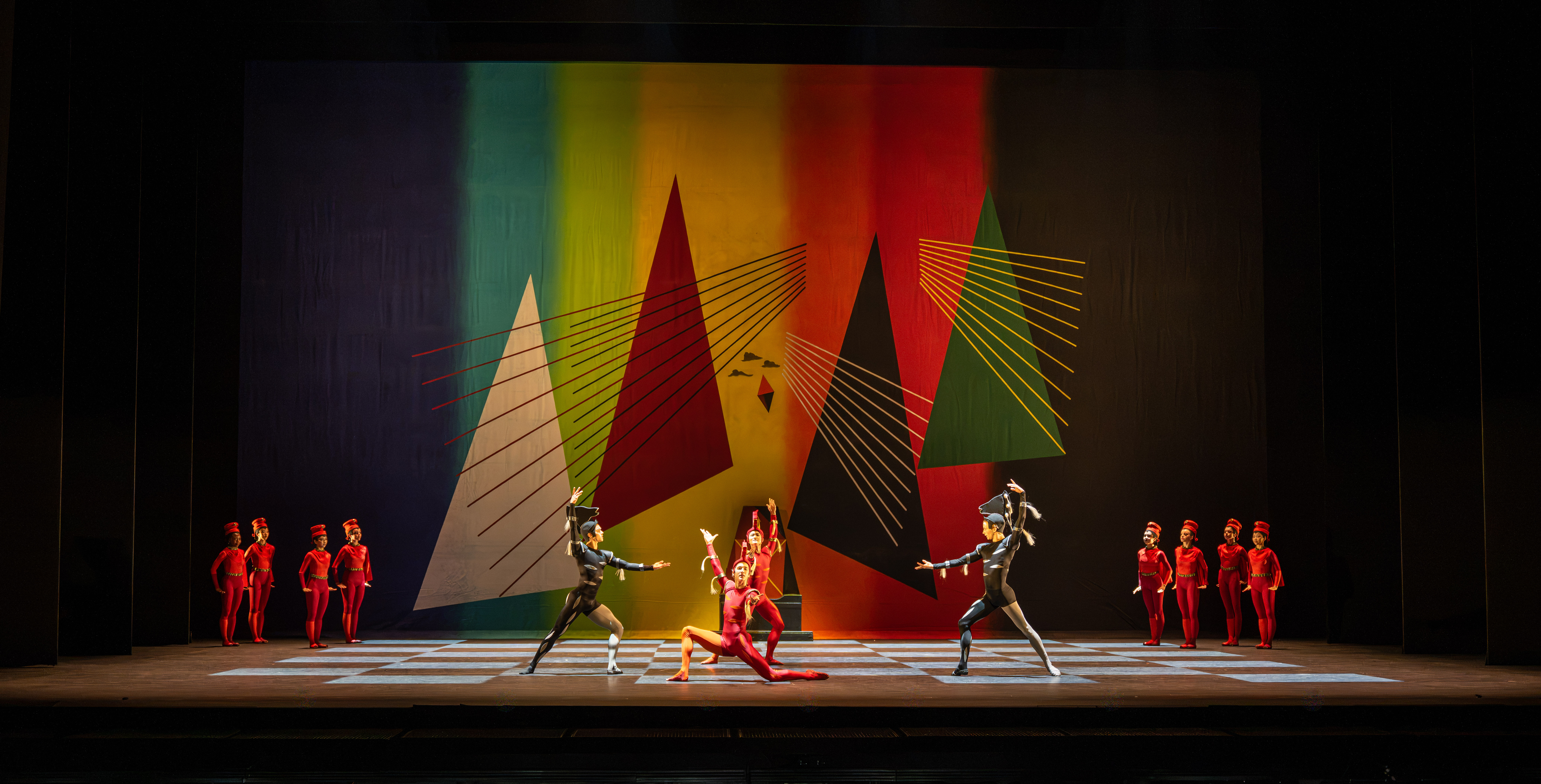 Royal Ballet School students in Checkmate by Ninette de Valois for the School’s 2026 Summer Performance. © The Royal Ballet School. Photographed by Photography by ASH (1 of 11)