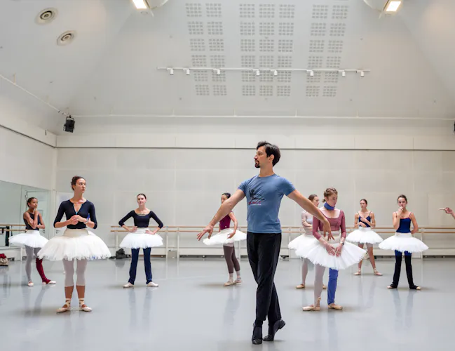 Valentino Zucchetti in rehearsal for Centenary, The Royal Ballet ©2026 RBO. Photographed by Andrej Uspenski (7 of 11)