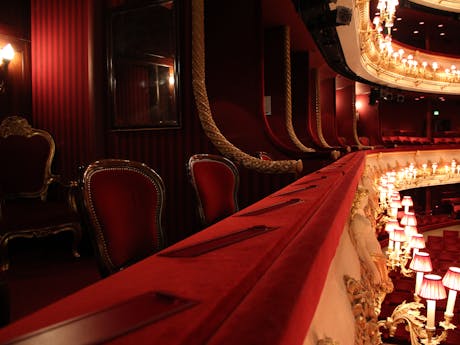 The Royal Box at the Royal Opera House.