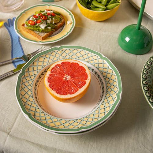 French Garden Orange Salattallerken, 21 cm