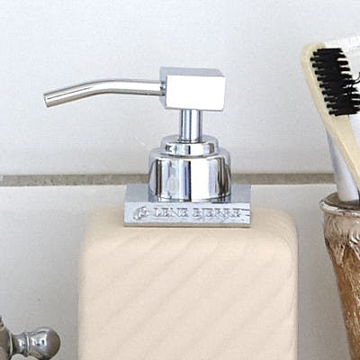 Bea Bathroom Set With Soap Dispenser + Toothbrush Holder 2 Pieces -  Bloomingville @ RoyalDesign