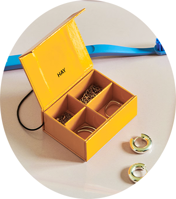 Smykkeskrin og bonbonniere