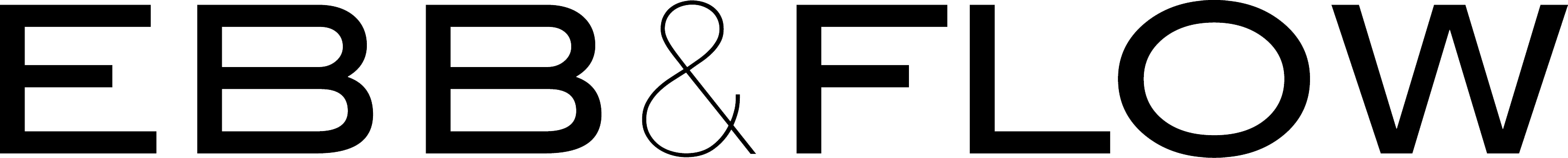 EBB & FLOW logotype black