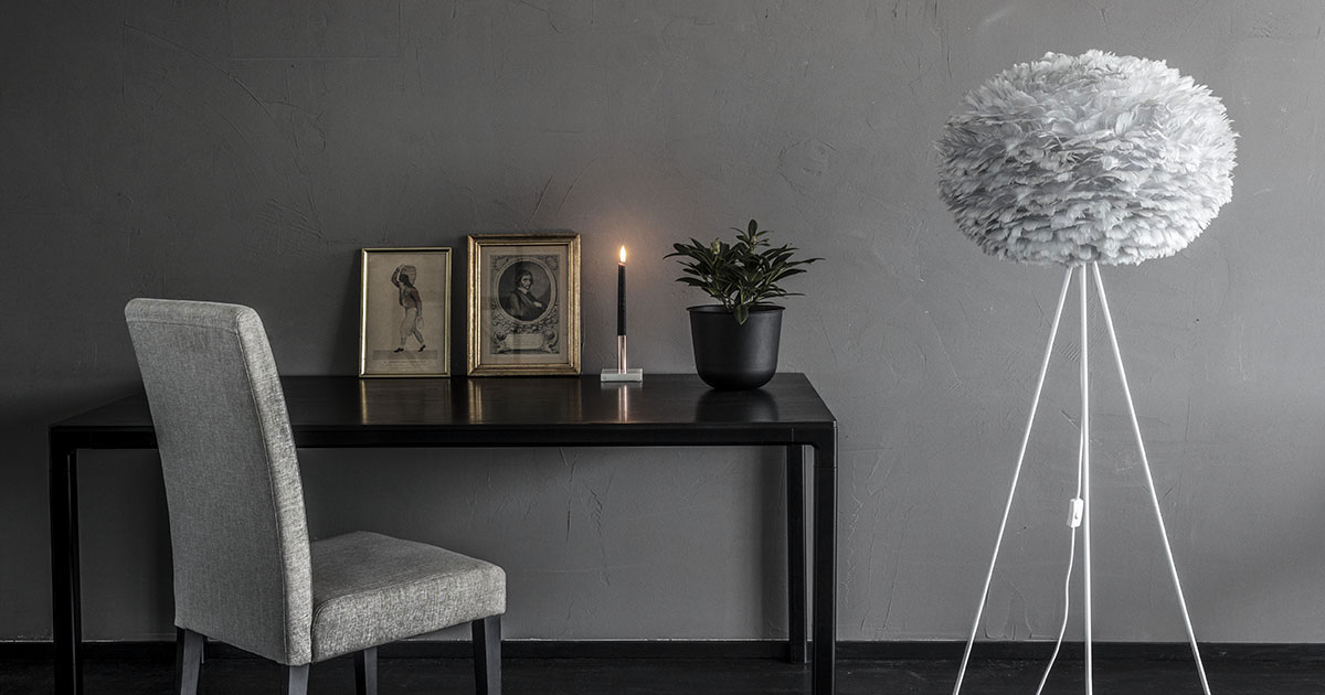 VITA Tripod floor lamp E27 white