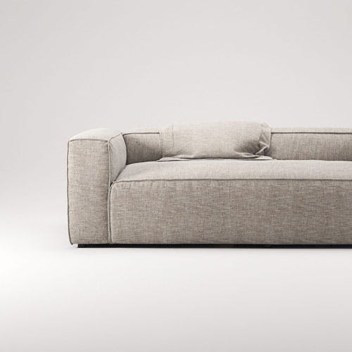 Grand 2-Seter Sofa, Champagne Beige