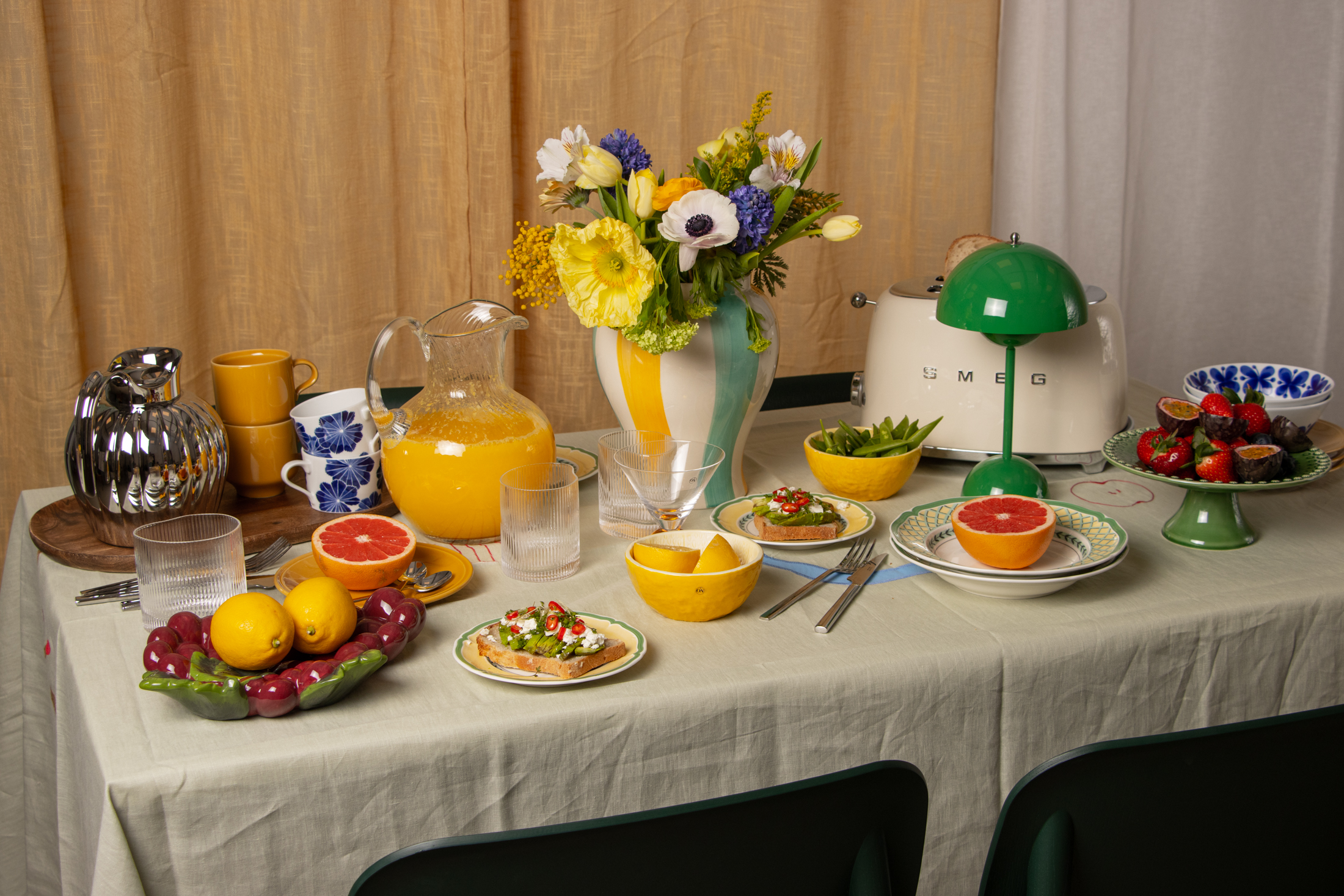 Duka med vårens alla färger 3 stilar Royaldesign.se