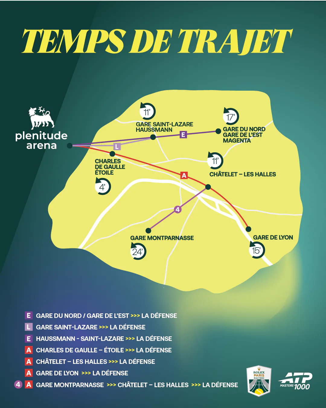 Plan Transports - Plenitude Arena