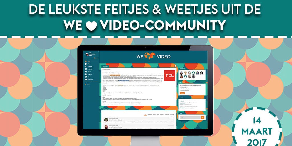 Update van de WE ♥ VIDEO-community