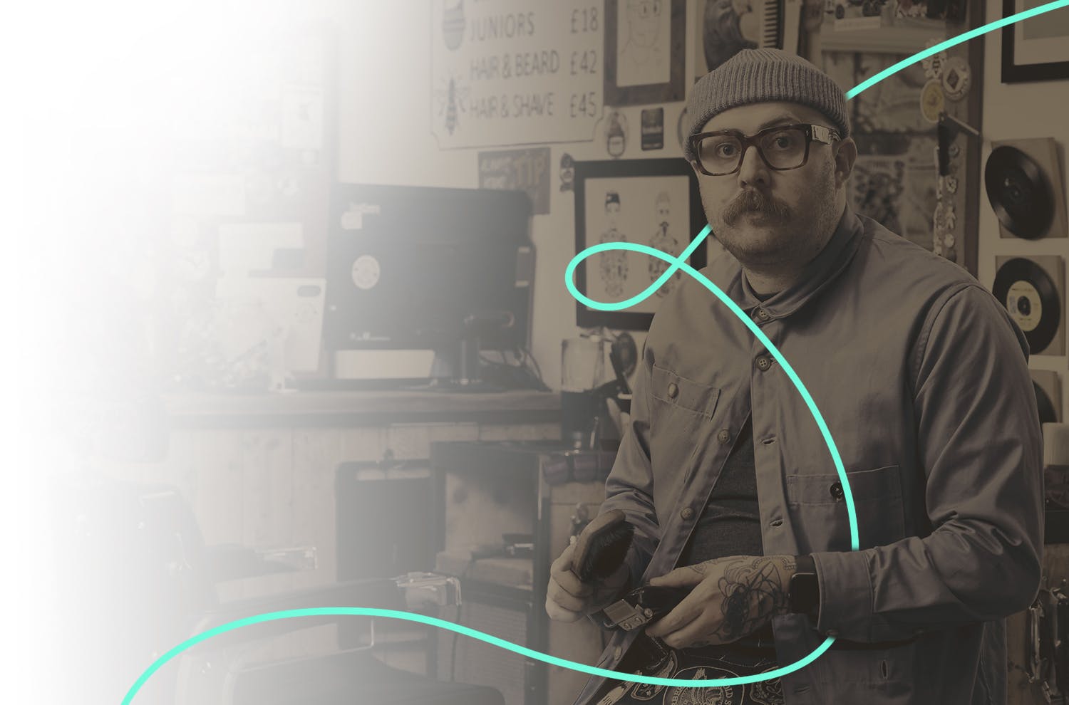 Barber Insurance specialist cover, styled for you Rubber Ring