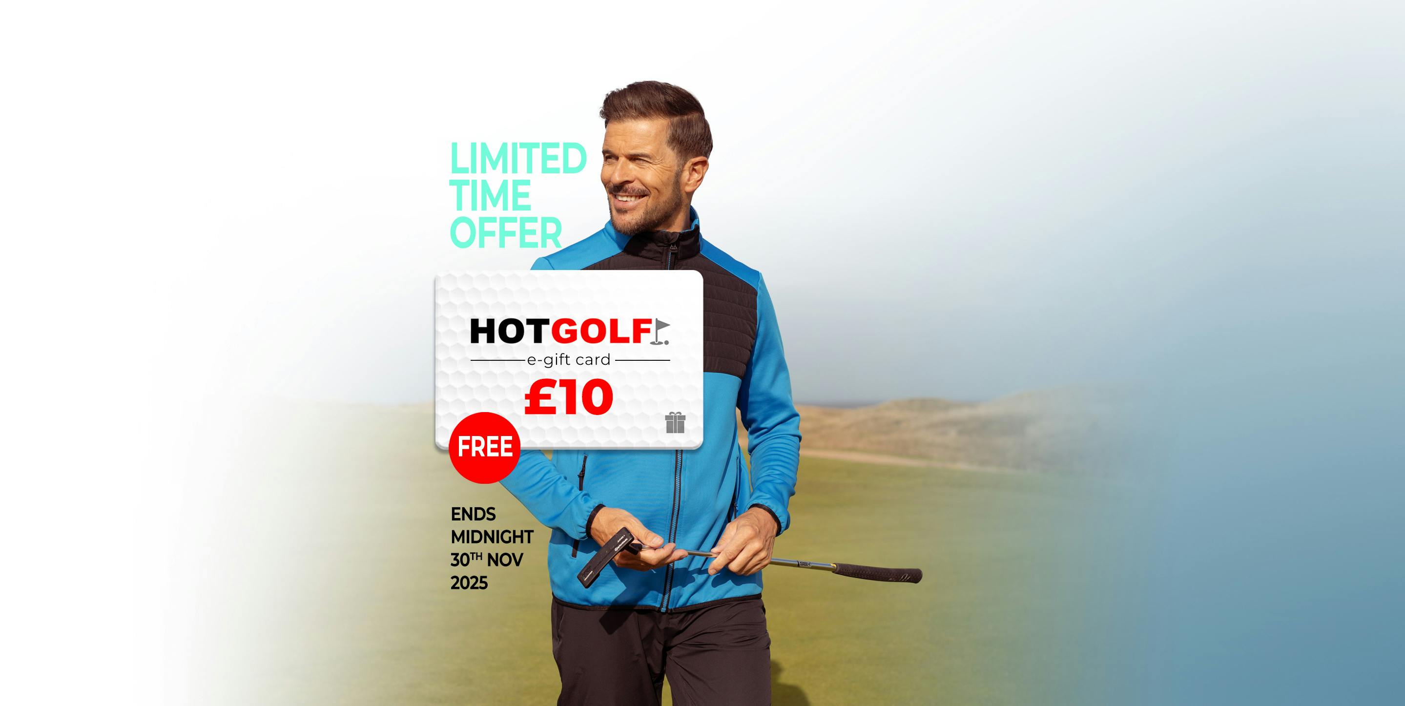 HOTGOLF Free £10 Gift Card with Rubber Ring Golf Insurance