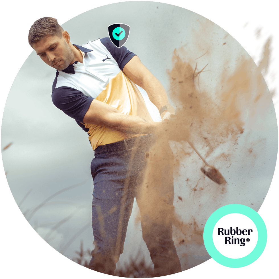 Golf Insurance Golfer's Liability & Golf Equipment Cover Rubber Ring