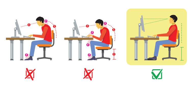 best computer desk posture