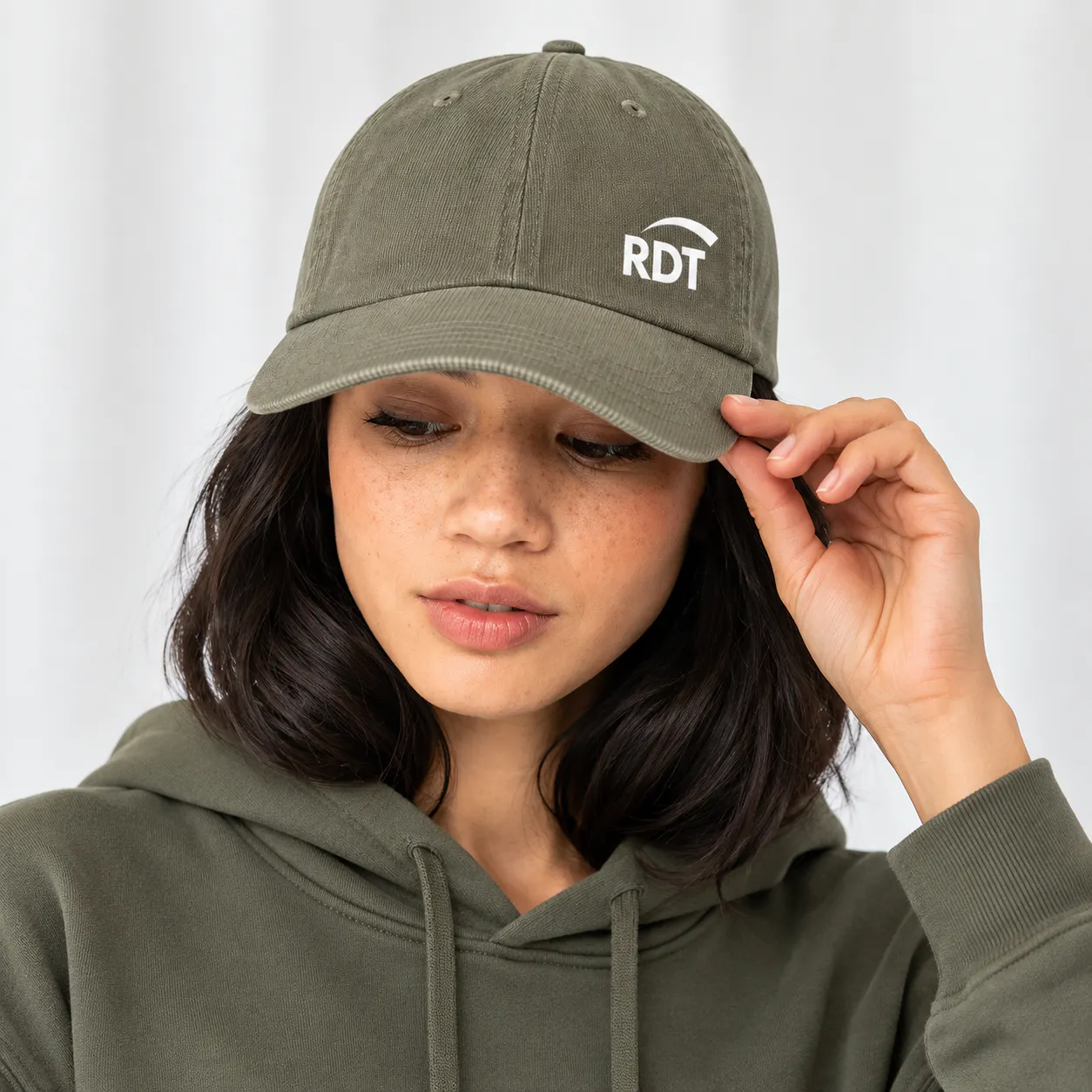 Casquette kaki avec logo